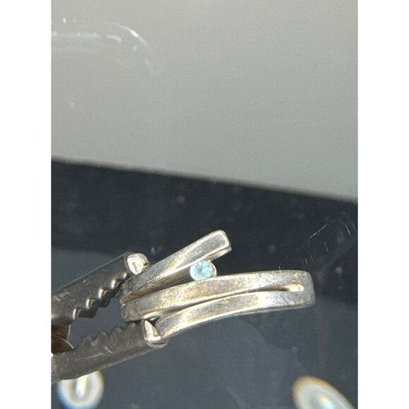 Blue Topaz in Sterling Silver 925 Marked Ring Size 6.5 - Picture 9 of 10